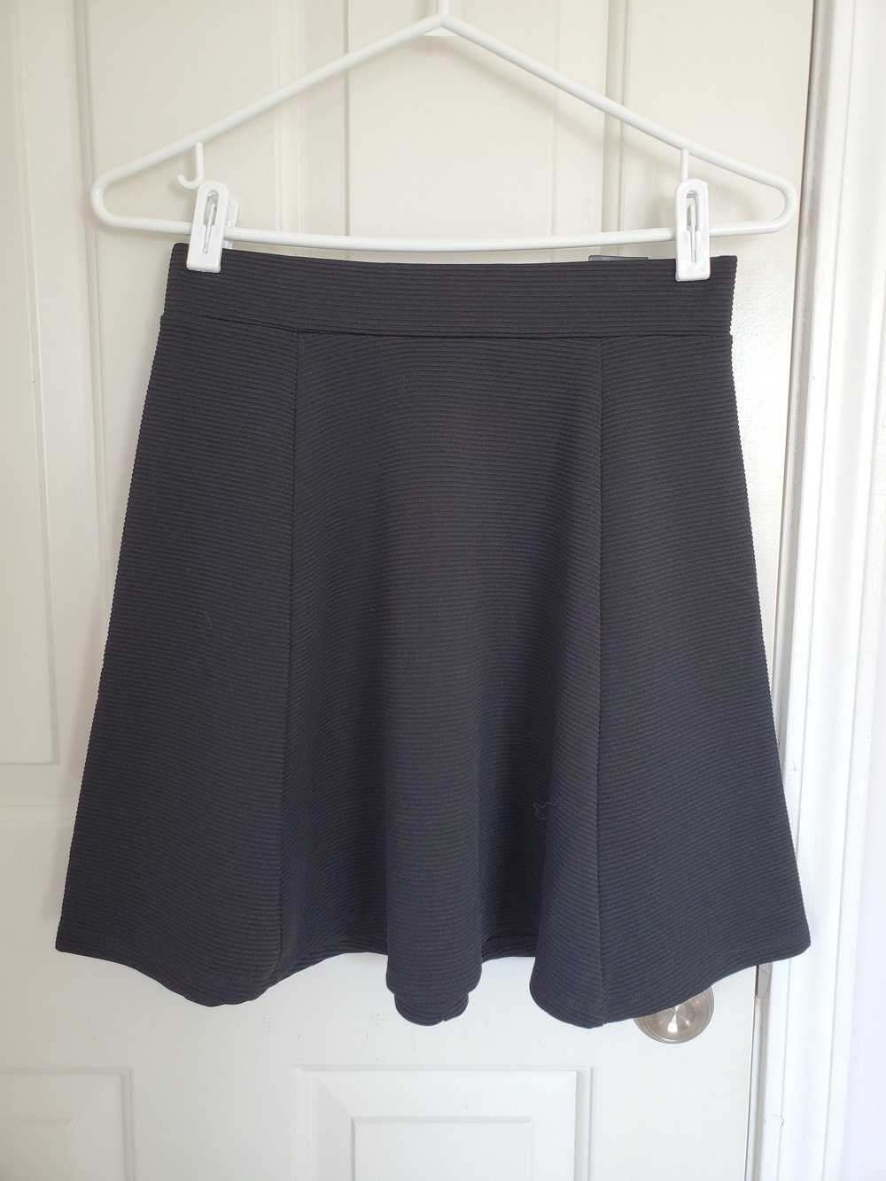 H&M Black Mini Skater Skirt